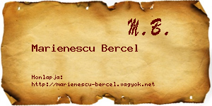 Marienescu Bercel névjegykártya